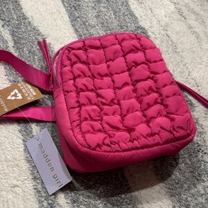 Madden Girl Fuchsia Quilted Bag